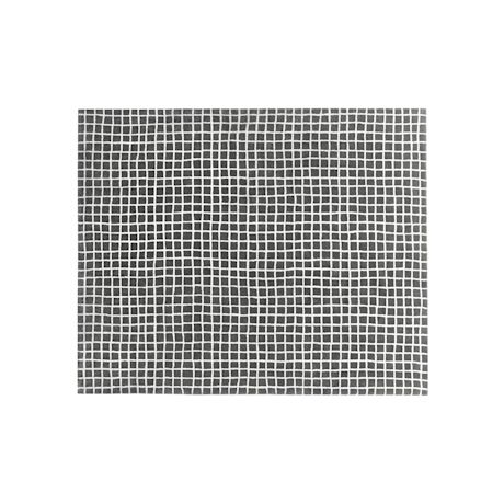 Grid Rug Large, Grey / White