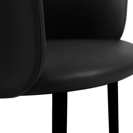 Kendo Chair, Black Leather (UK)