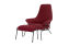 Hai Lounge Chair + Ottoman, Burgundy (UK), Art. no. 31292 (image 1)