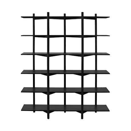 Zig Zag Shelf High, Black