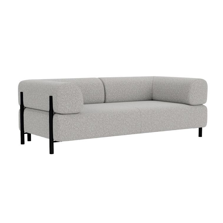 Palo 2-seater Sofa with Armrests, Storr 612/Black, Art. no. 90751 (image 1)