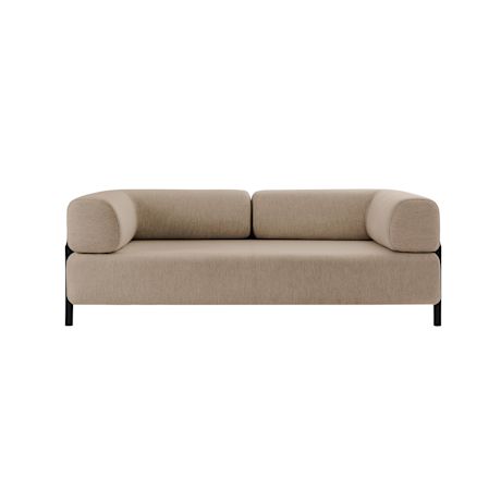 Palo 2-seater Sofa with Armrests, Beige (UK)