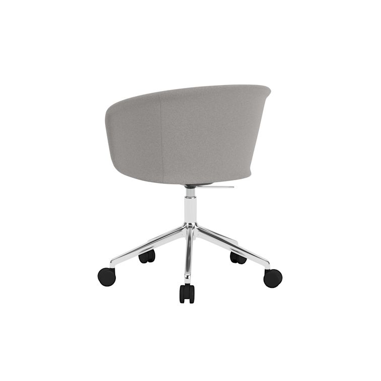 Kendo Swivel Chair 5-star Castors, Cura 60112/Polished, Art. no. 31974 (image 4)