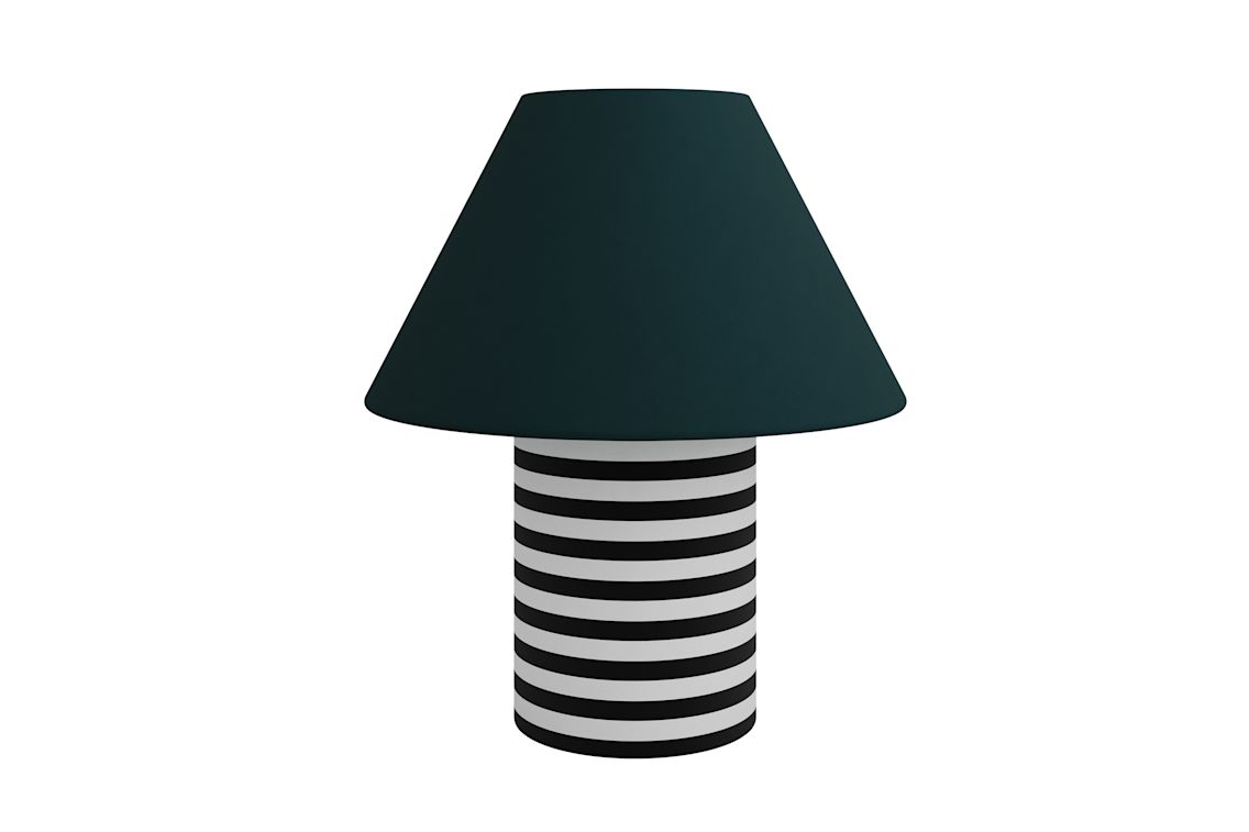 Toto Table Lamp Large, Pine / Black & White H Stripe (EU), Art. no. 31184 (image 1)