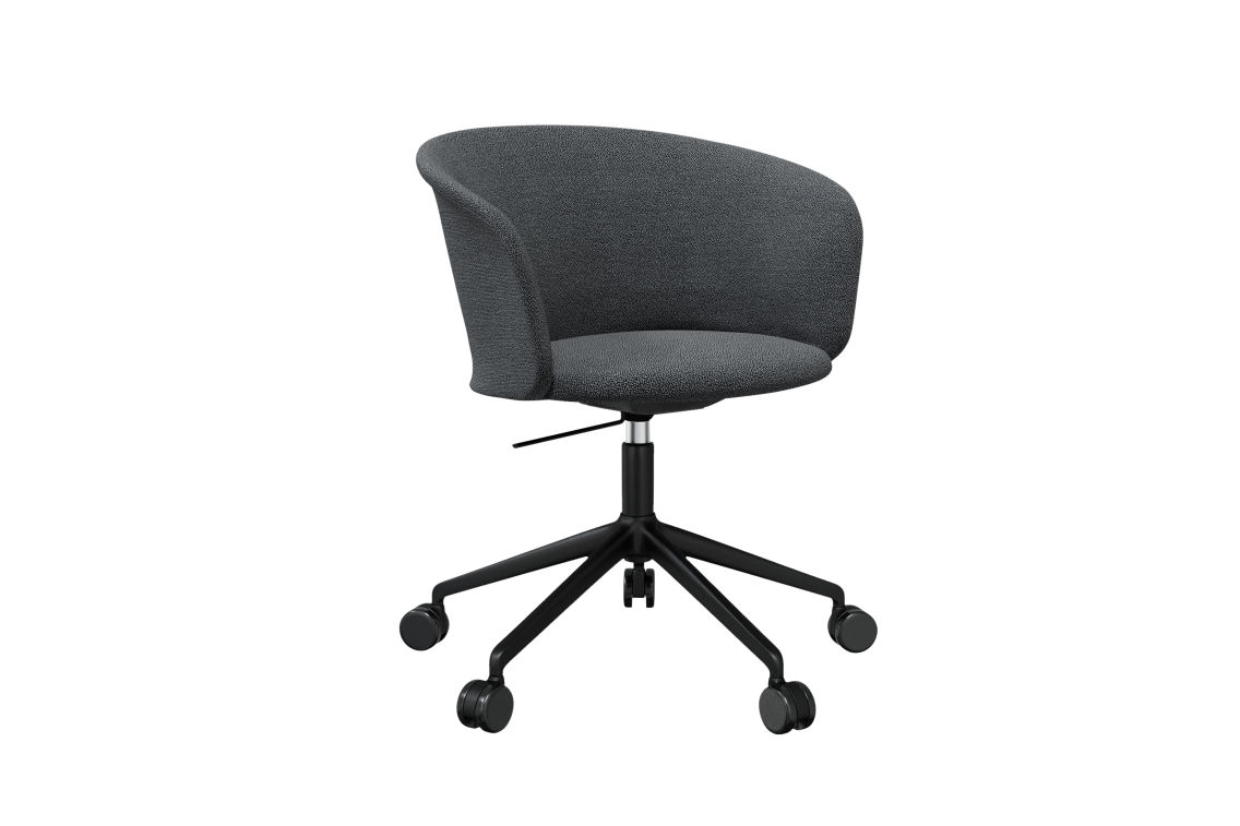 Kendo Swivel Chair 5-star Castors, Graphite / Black (UK), Art. no. 20515 (image 1)
