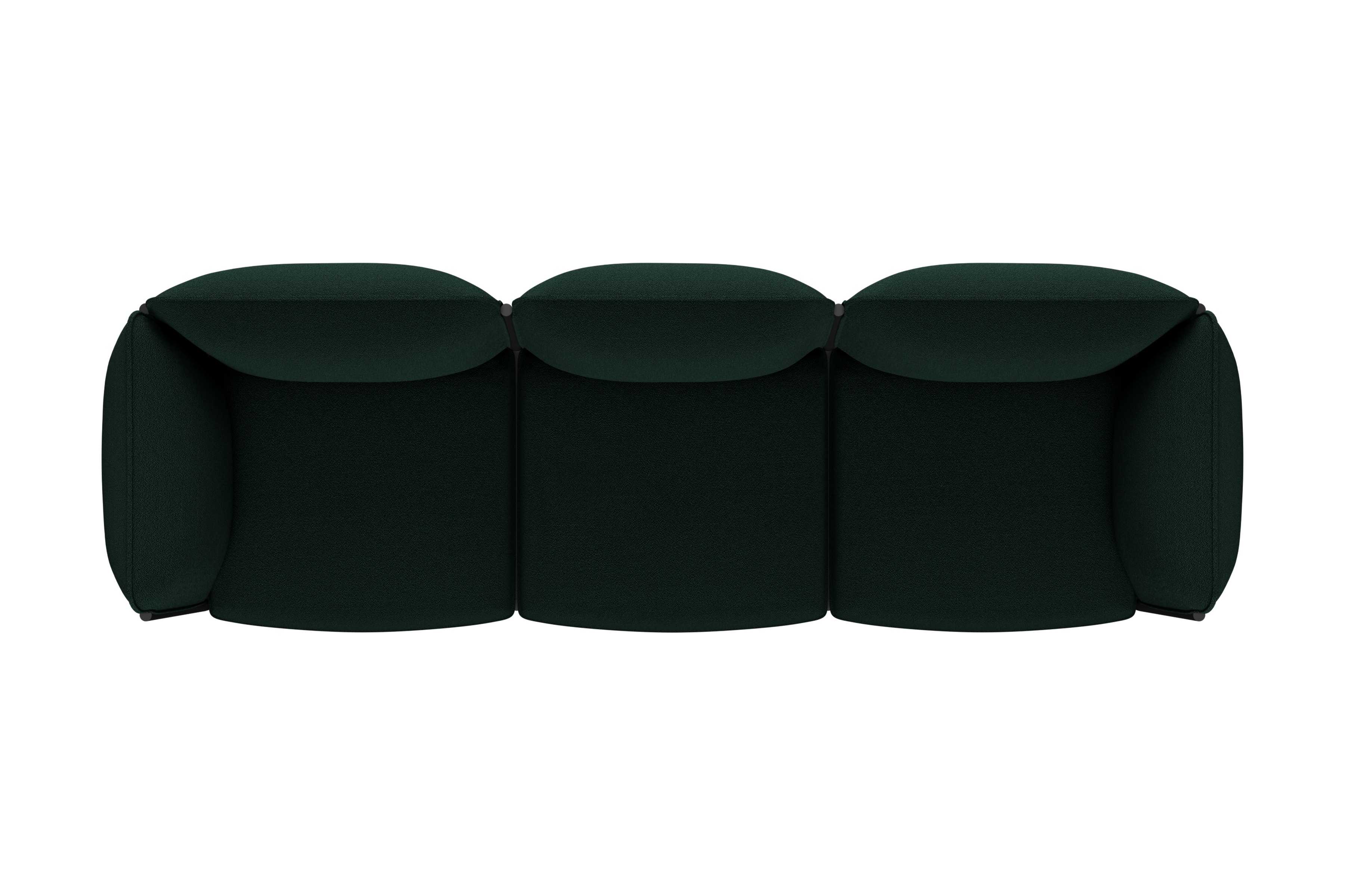 Kumo 3-seater Sofa with Armrests, Pine, Art. no. 30688 (image 4)