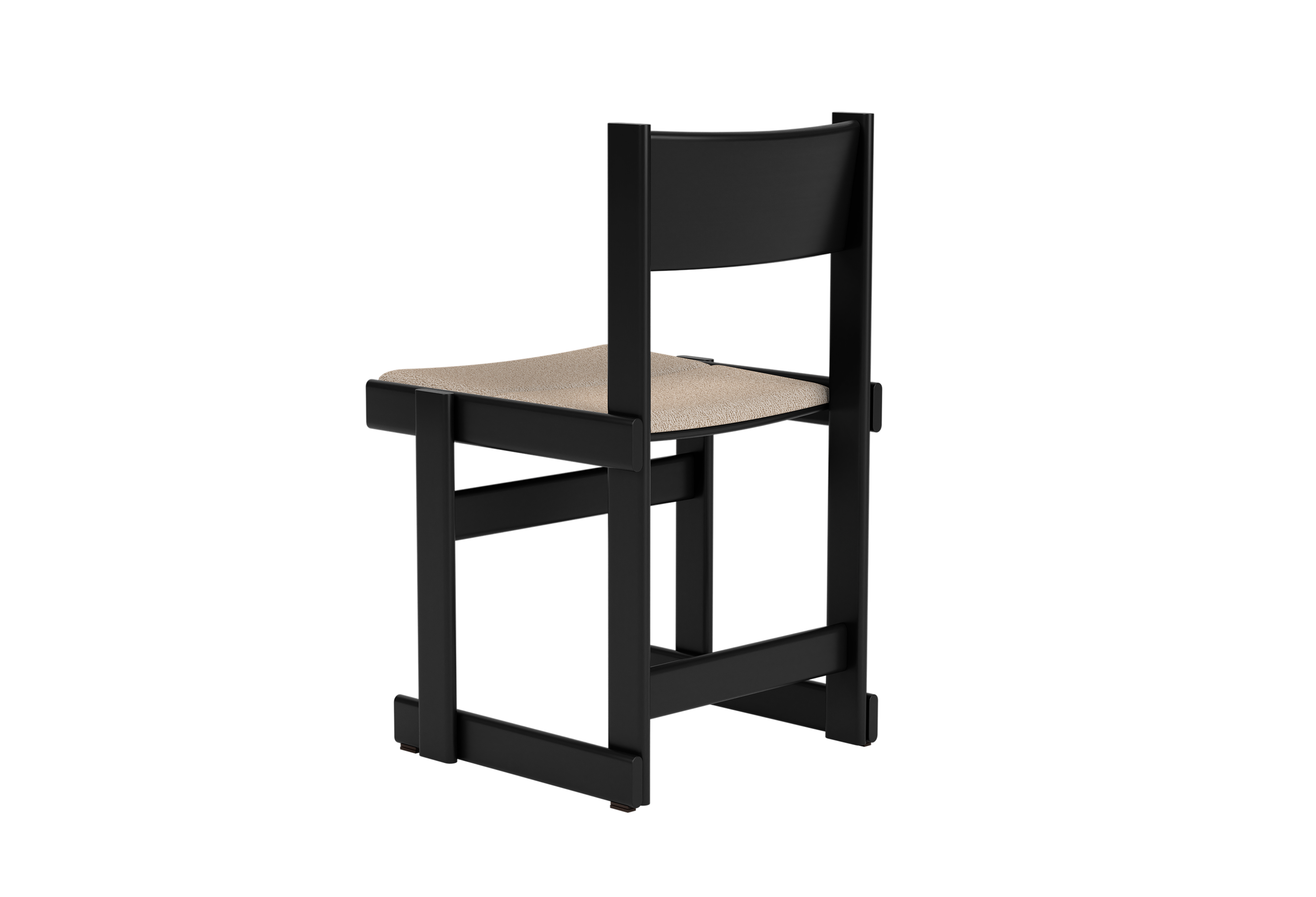 Bullnose Chair, Black / Swan Seat Pad, Art. no. 31667 (image 4)