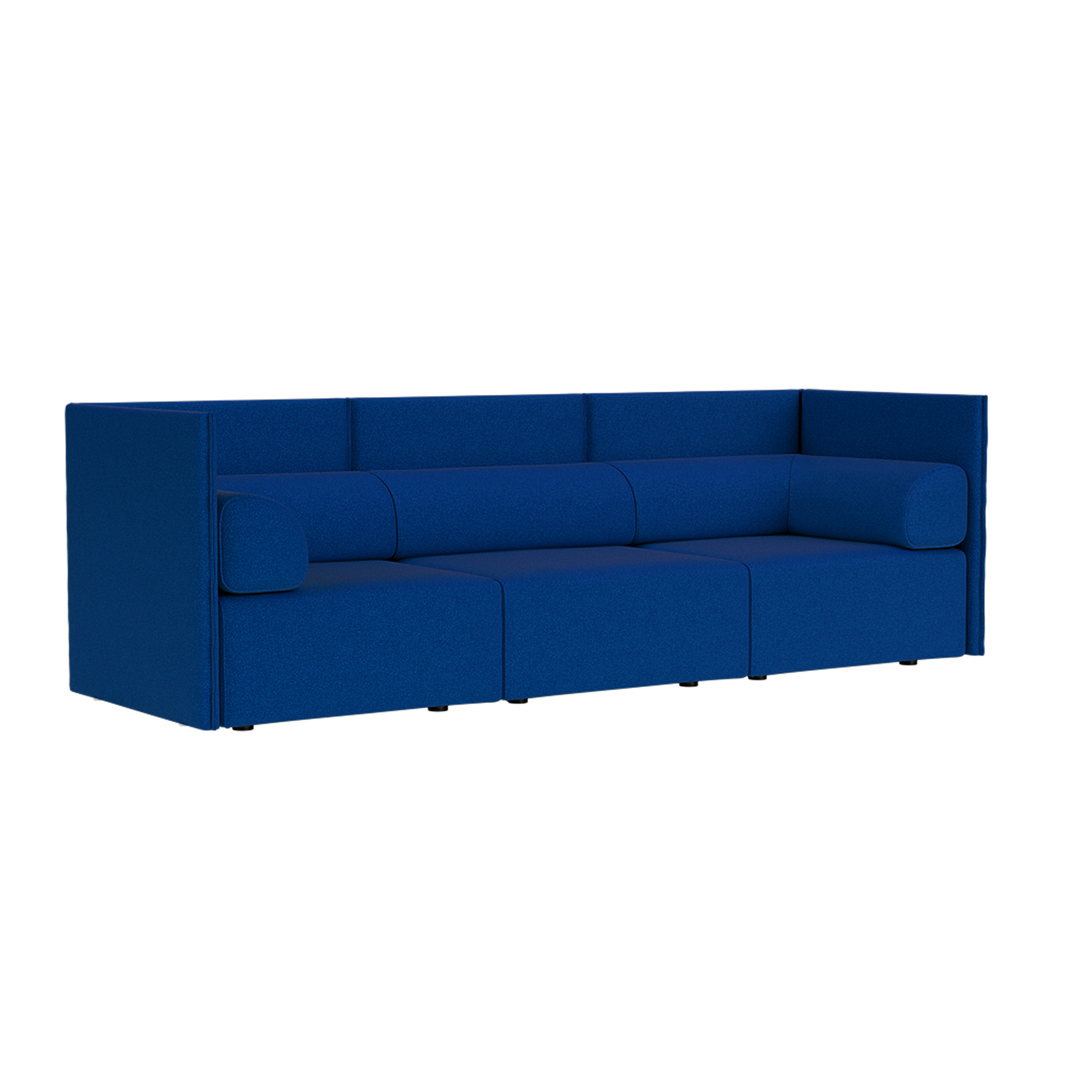 Palo Block 3-seater Sofa Medium Back with Armrests, Sera Cobalt, Art. no. 95009 (image 1)
