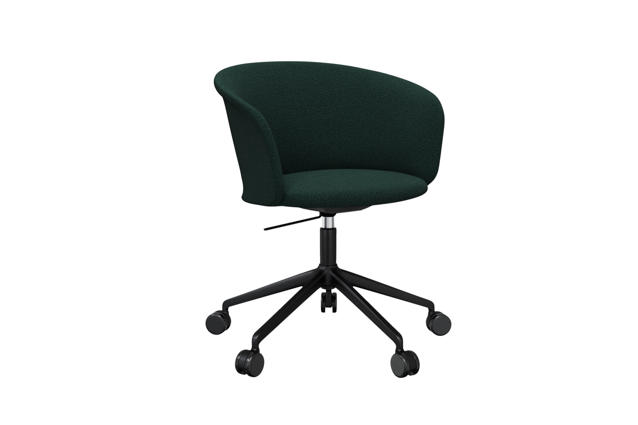 Kendo Swivel Chair 5-star Castors, Pine / Black (UK), Art. no. 20532 (image 1)