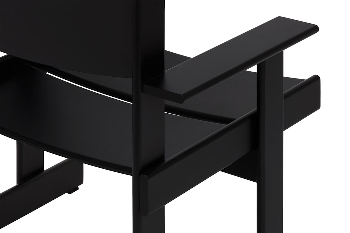 Bullnose Lounge Chair, Black / Swan Seat Pad, Art. no. 31676 (image 7)