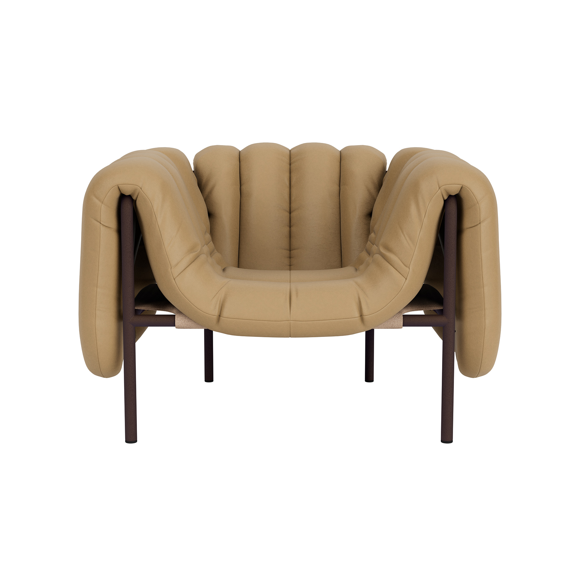 Puffy Lounge Chair, Elmosoft Leather 03009 / Chocolate Brown (UK), Art. no. 90098 (image 4)