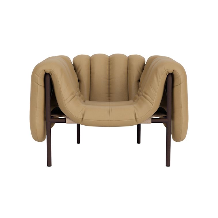 Puffy Lounge Chair, Elmosoft Leather 03009 / Chocolate Brown (UK), Art. no. 90098 (image 4)