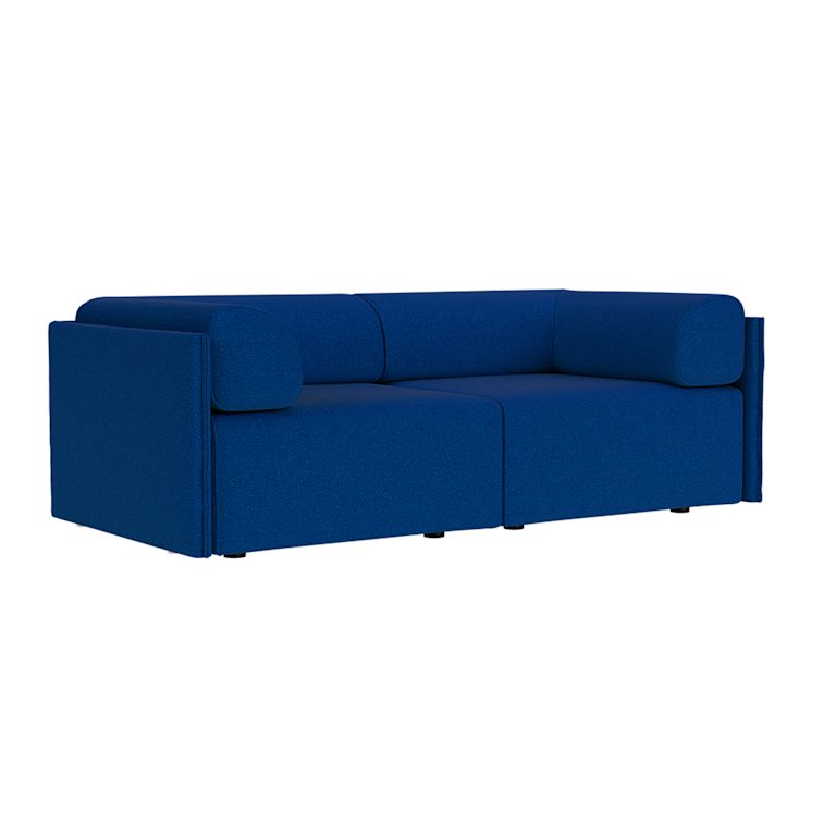 Palo Block 2-seater Sofa Low Back with Armrests, Sera Cobalt (UK), Art. no. 94730 (image 1)