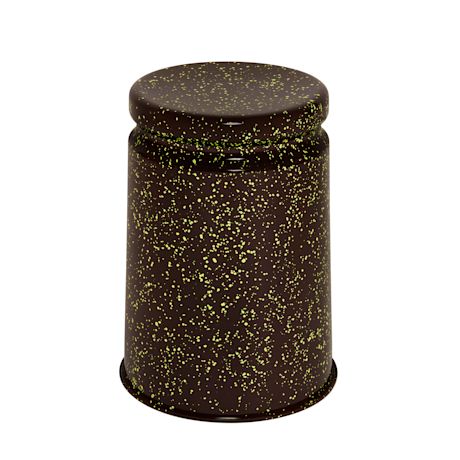 Last Stool, Brown / Pale Lime Splatter