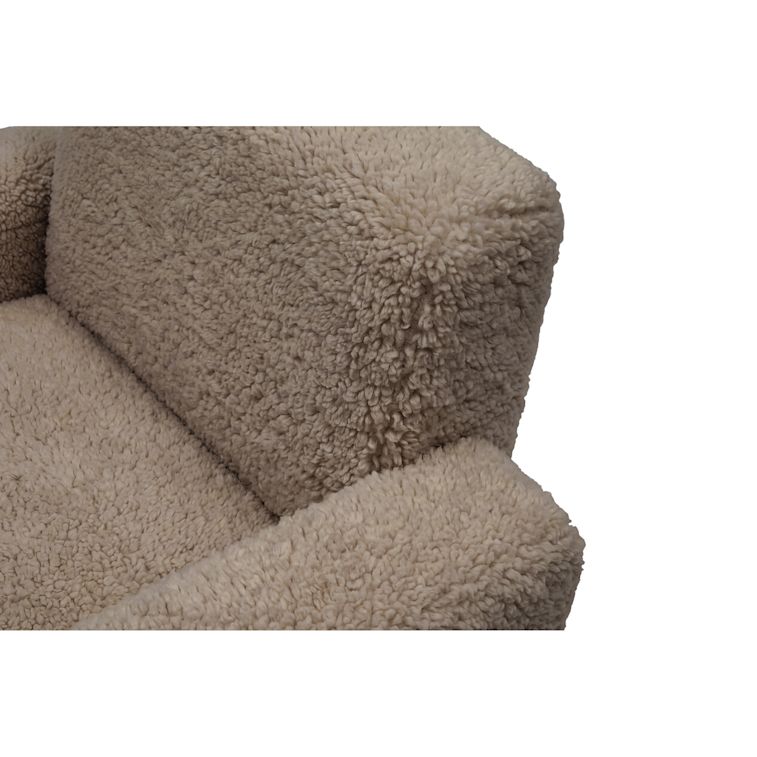 Hunk Lounge Chair With Armrests, Curly 17mm 07 Sahara, Art. no. 32173 (image 7)