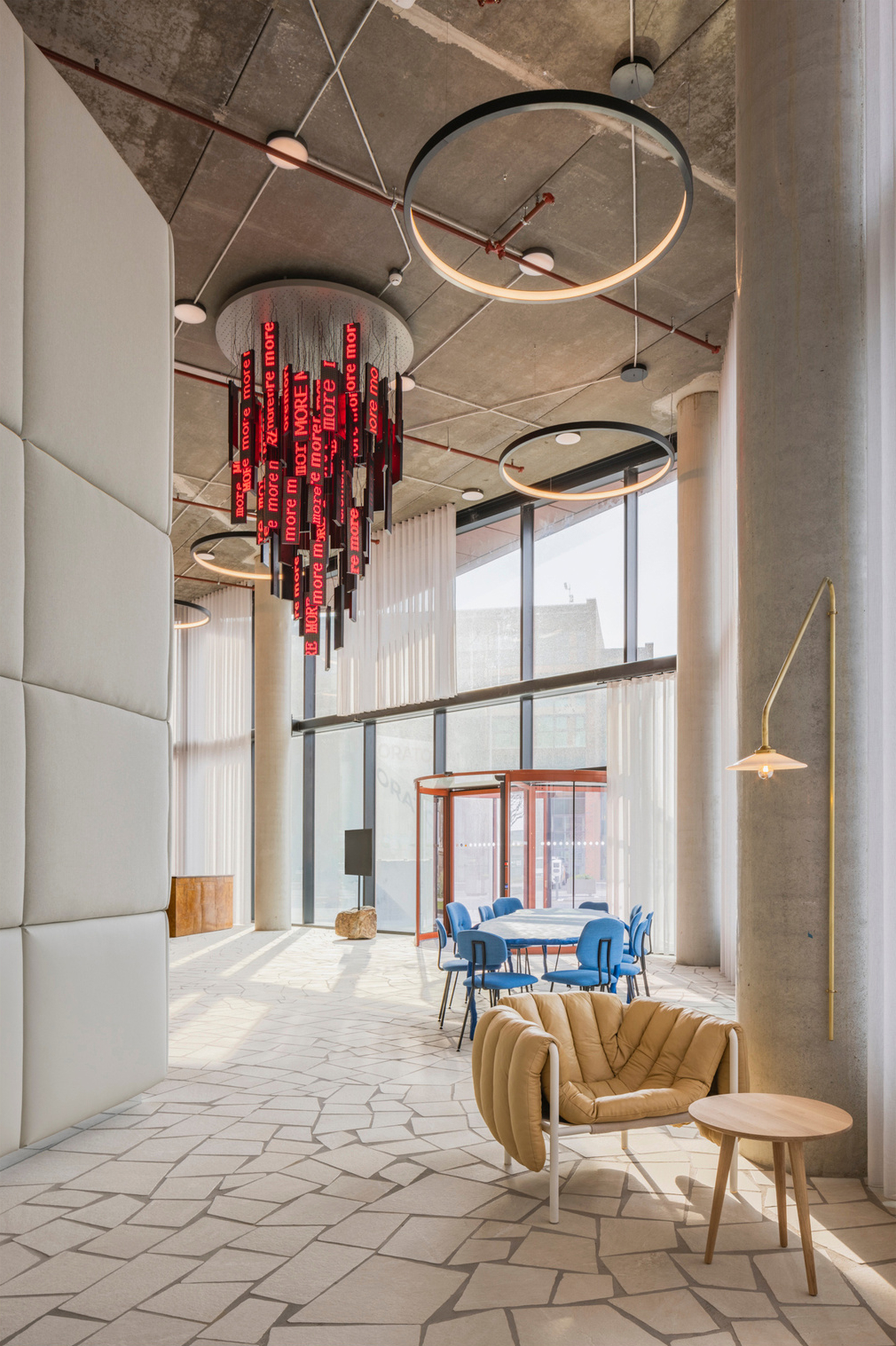 [Puffy Lounge Chair](/furniture/chairs-and-stools/puffy/) at Orato Offices lobby, Amsterdam. Photography by [Wouter van der Sar](https://www.woutervandersar.nl/) for [The Invisible Party](https://theinvisibleparty.com/)