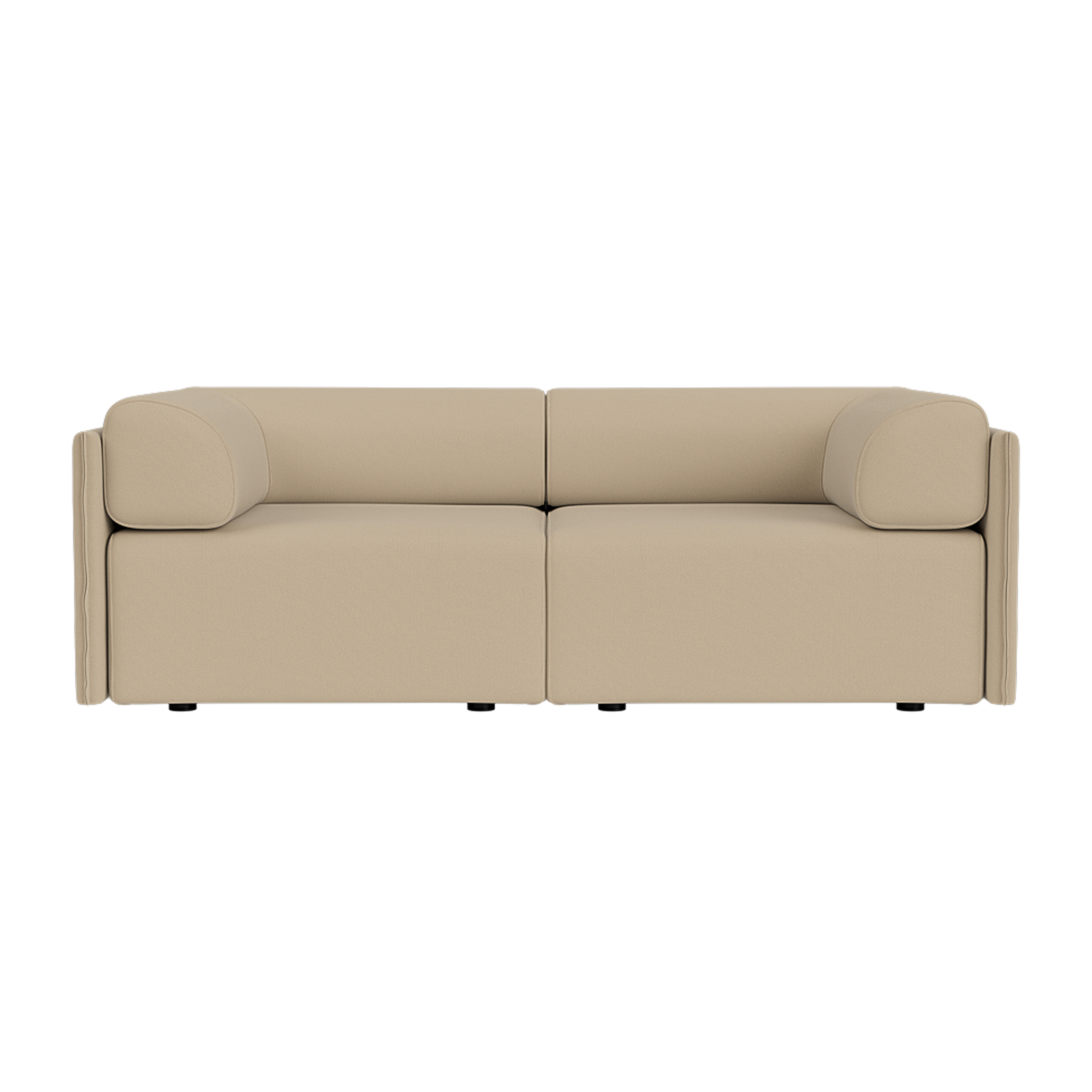Palo Block 2-seater Sofa Low Back with Armrests, Autumn 221, Art. no. 94705 (image 2)