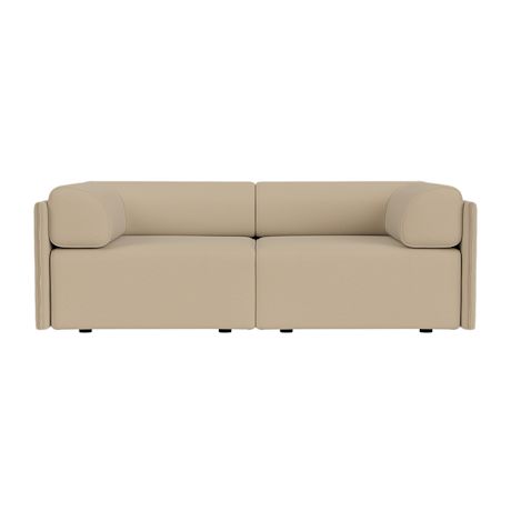 Palo Block 2-seater Sofa Low Back with Armrests, Autumn 221