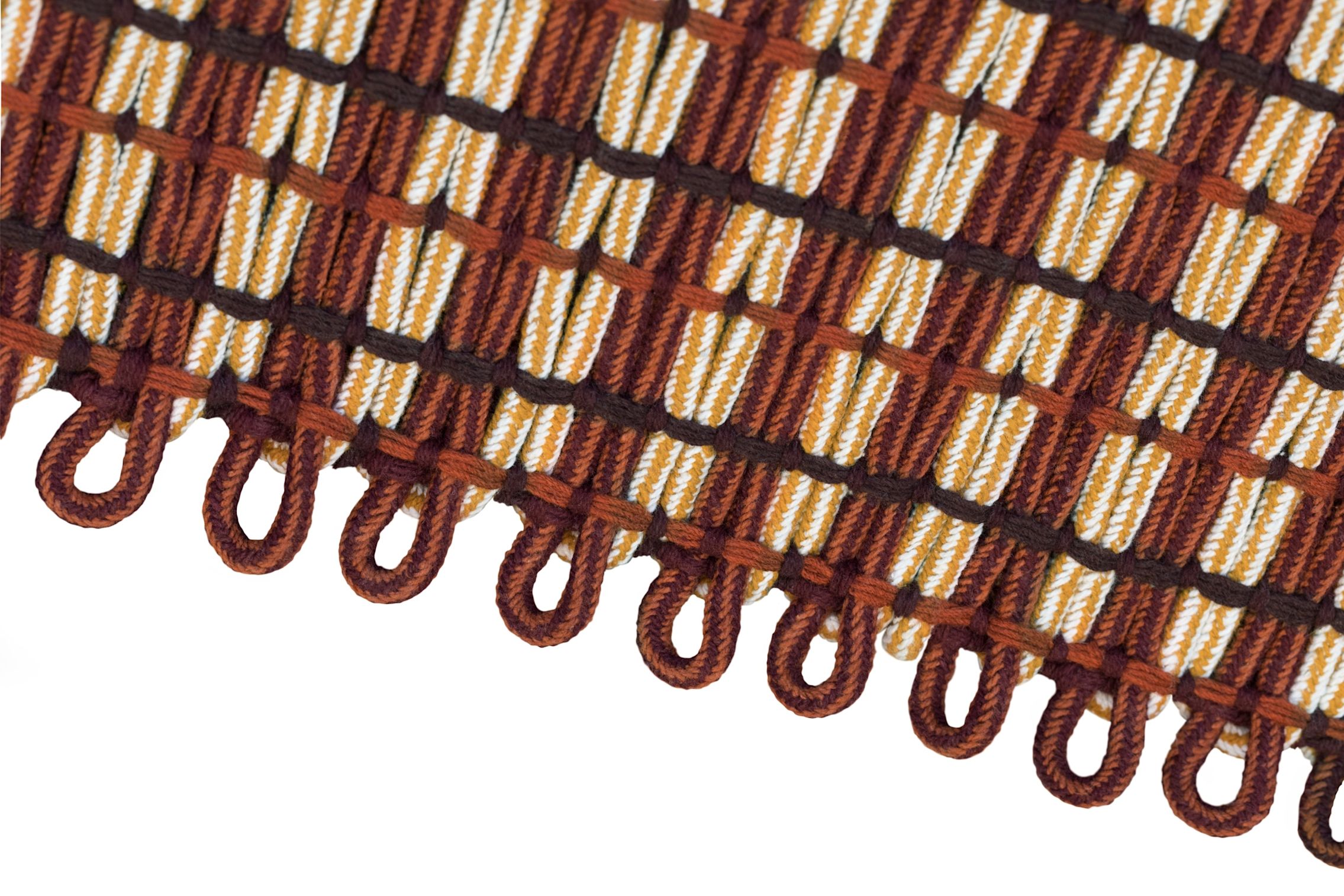 Nylon Rope Rug Rope Rug Large, Terracotta — Hem