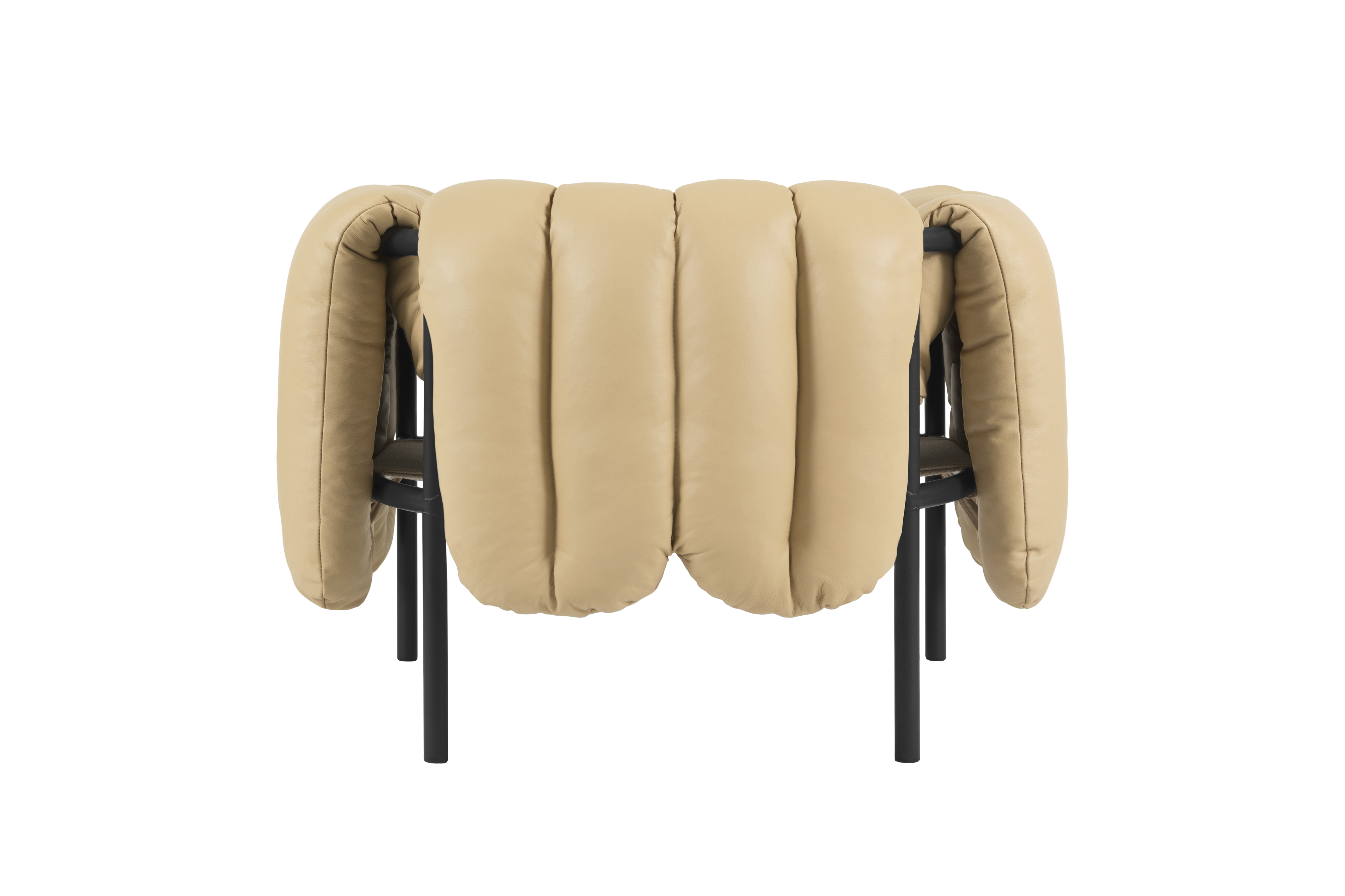 Puffy Lounge Chair, Sand Leather / Black Grey (UK), Art. no. 20642 (image 4)