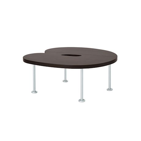 Worm Coffee Table Round, Brown/Steel