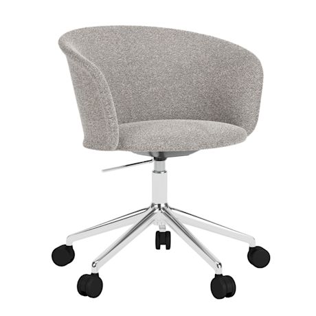Kendo Swivel Chair 5-star Castors, Porcelain / Polished