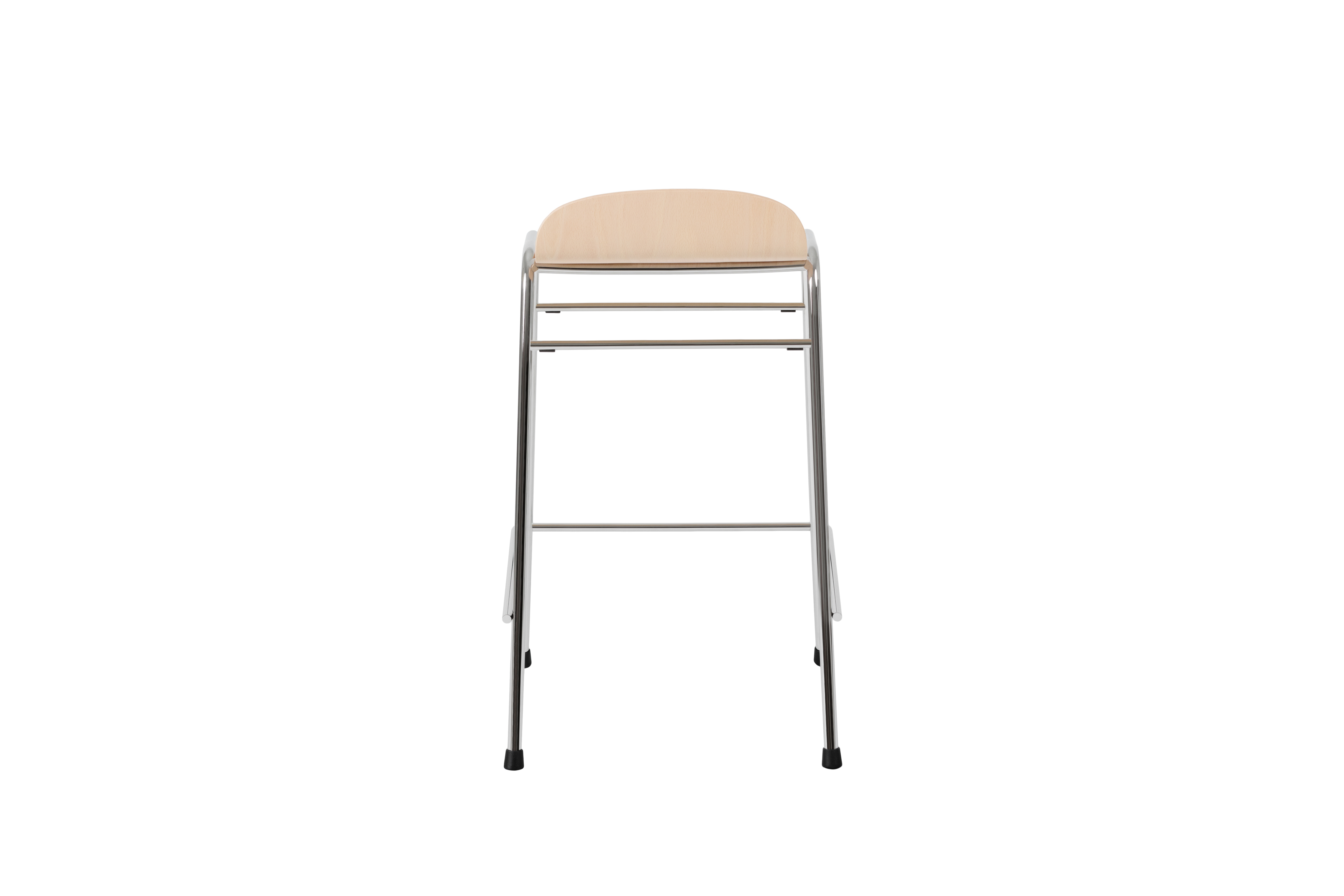 Touchwood Counter Stool, Beech / Chrome, Art. no. 20152 (image 4)
