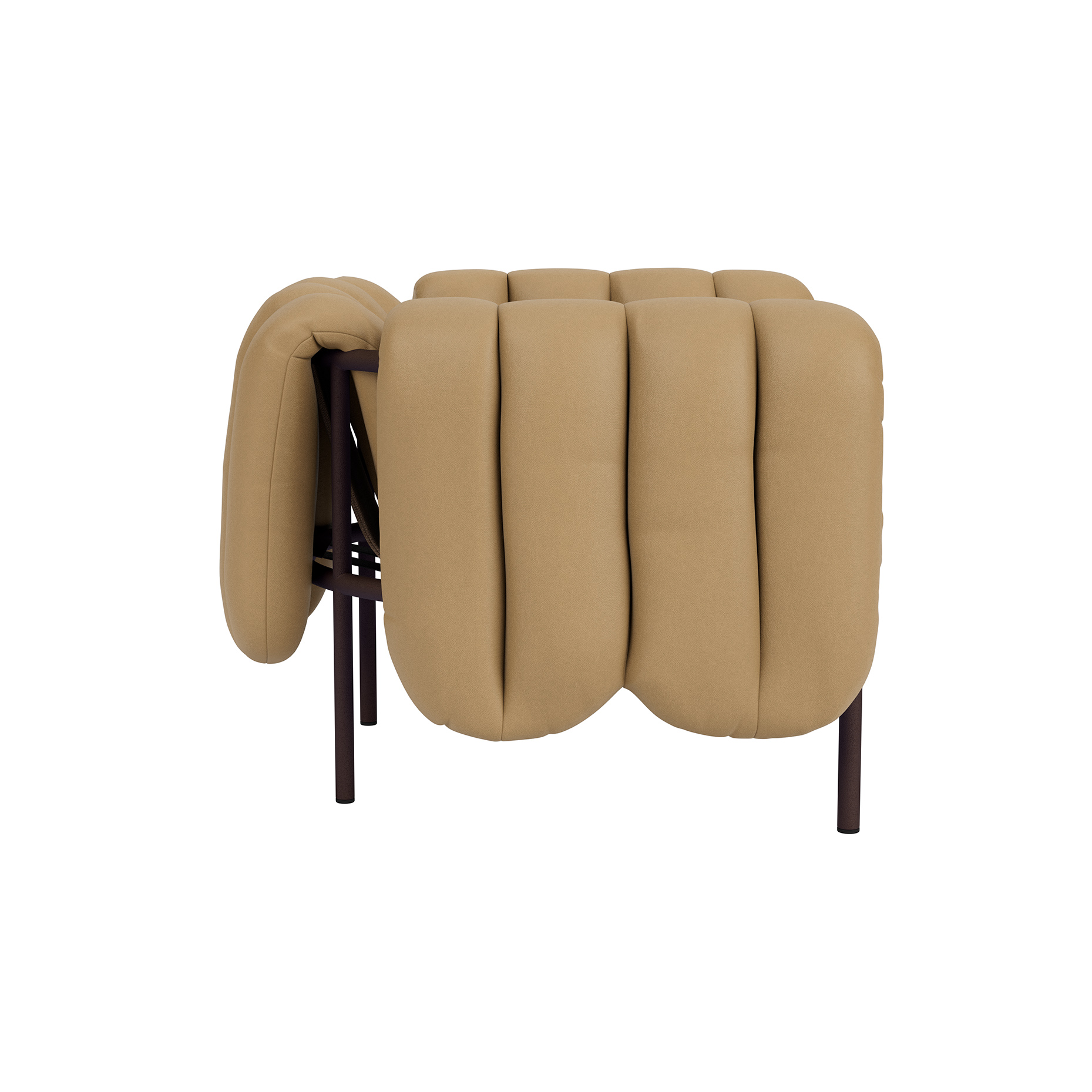 Puffy Lounge Chair, Elmosoft Leather 03009 / Chocolate Brown (UK), Art. no. 90098 (image 5)