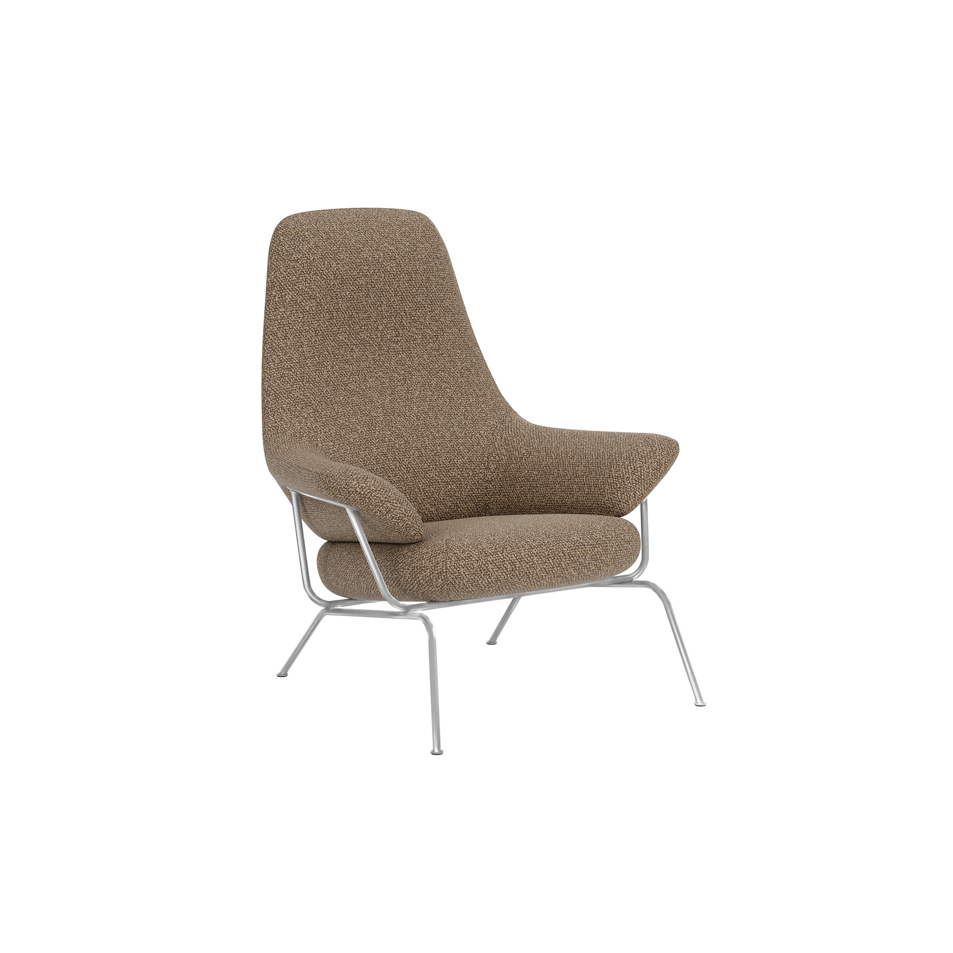 Hai Lounge Chair, Storr 3405/Brushed Stainless, Art. no. 31753 (image 1)