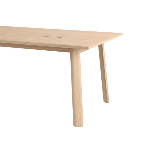 Alle Table Conference Table 250 cm / 98 in Media, Natural Oak