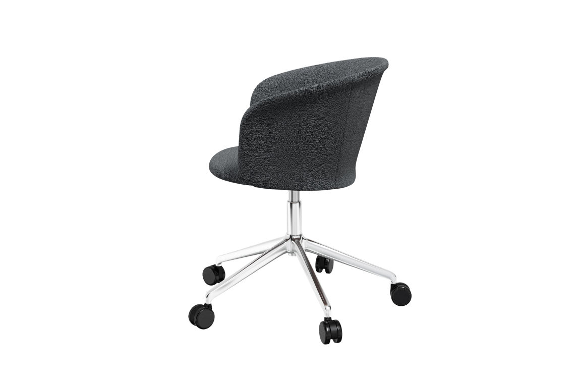 Kendo Swivel Chair 5-star Castors, Graphite / Polished (UK), Art. no. 20519 (image 3)