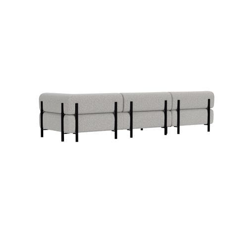 Palo Corner Sofa Left, Storr 612/Black