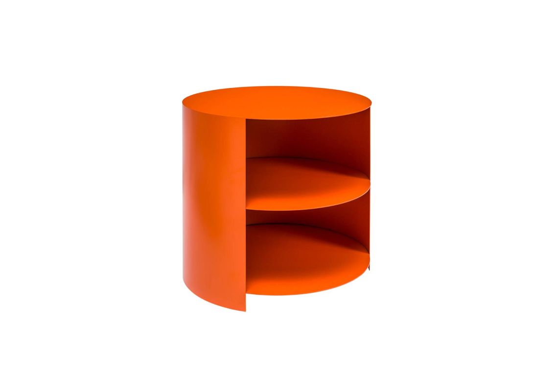 Hide Side Table, Pure Orange, Art. no. 14154 (image 1)