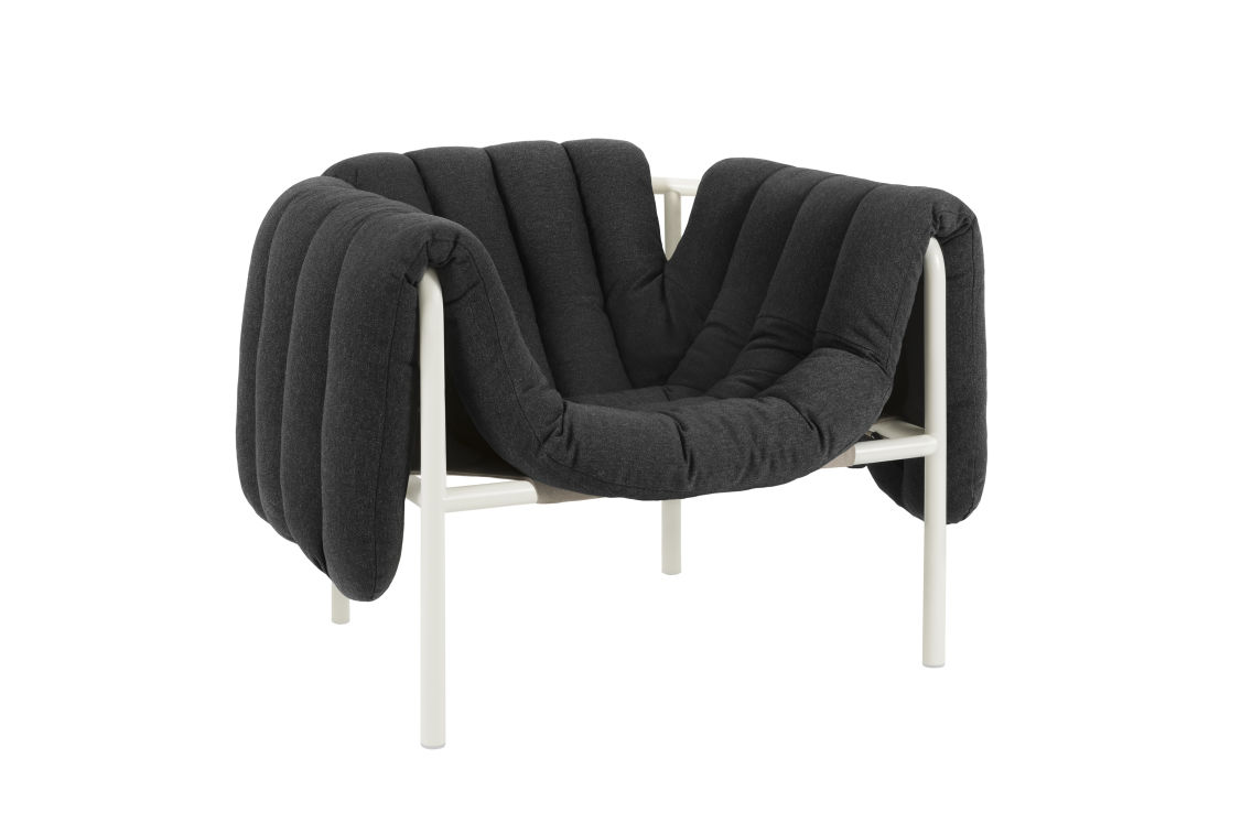 Puffy Lounge Chair, Anthracite / Cream, Art. no. 20198 (image 2)