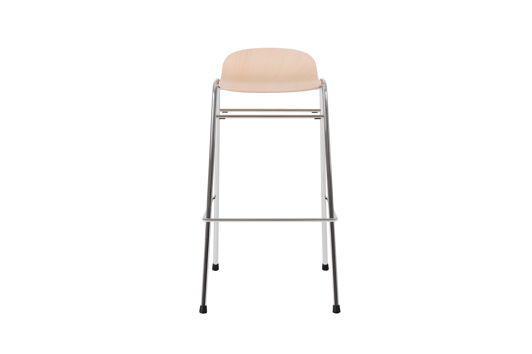 Touchwood Bar Stool, Beech / Chrome, Art. no. 20176 (image 2)