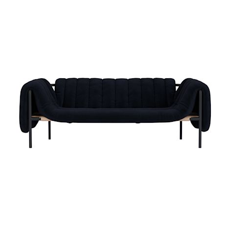 Puffy 2.5-seater Sofa, Velluto Coex VL30 / Black Grey (UK)