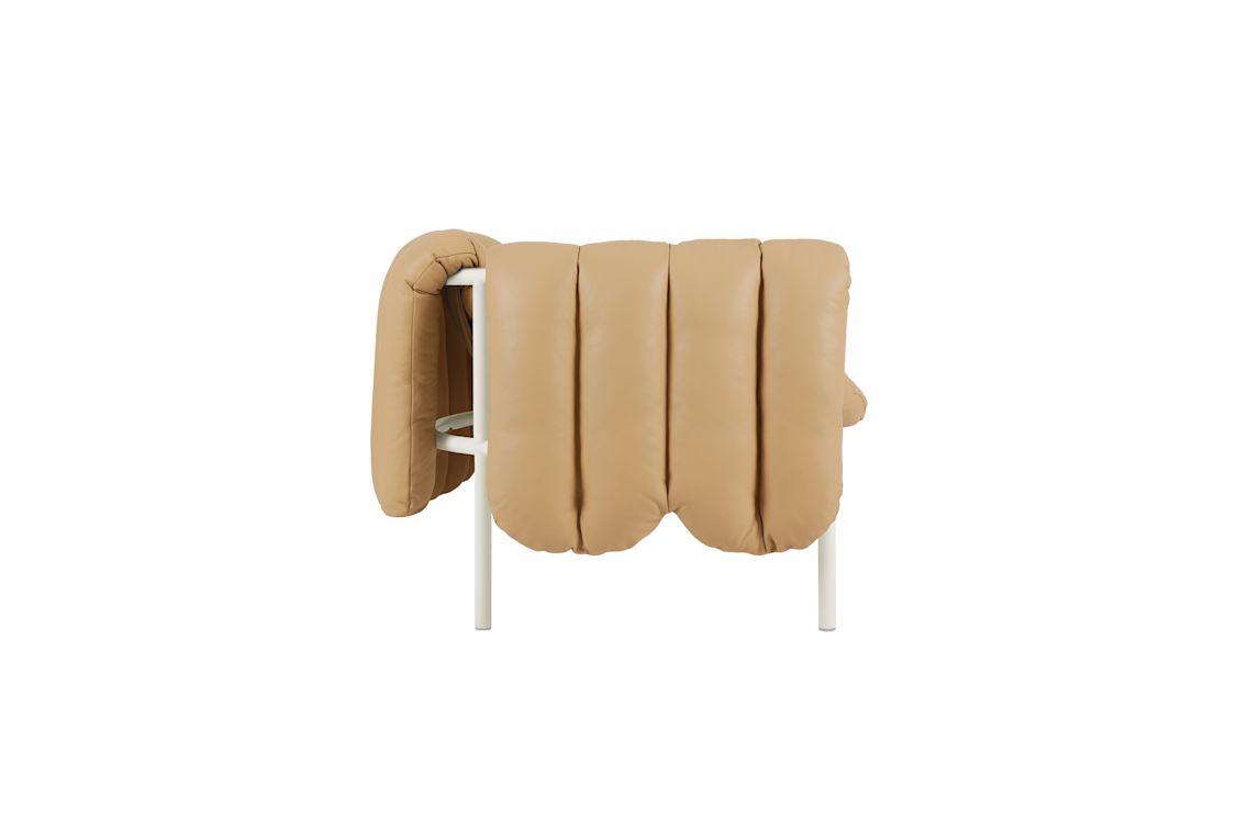 Puffy 2.5-seater Sofa, Sand Leather / Cream, Art. no. 20725 (image 3)