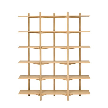 Zig Zag Shelf High, Oak