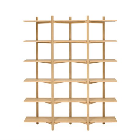 Zig Zag Shelf High, Oak