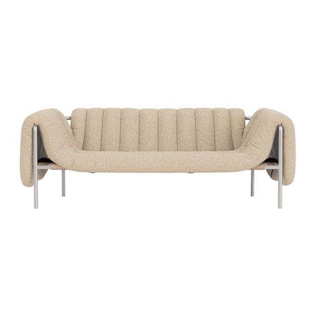 Puffy 2.5-seater Sofa, Storr 1501 / Stainless