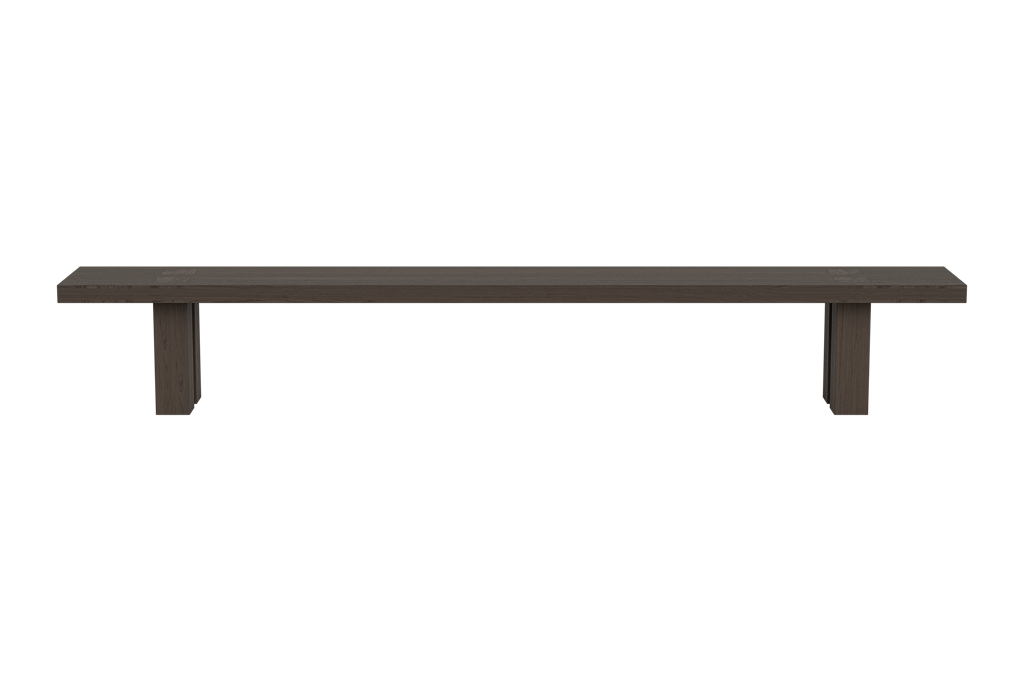 Max Bench 300 cm / 118 in, Black Stained Ash, Art. no. 31703 (image 2)