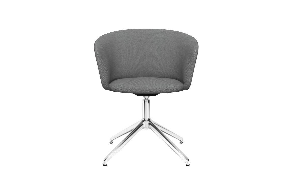 Kendo Swivel Chair 4-star Return, Grey / Polished (UK), Art. no. 20553 (image 2)