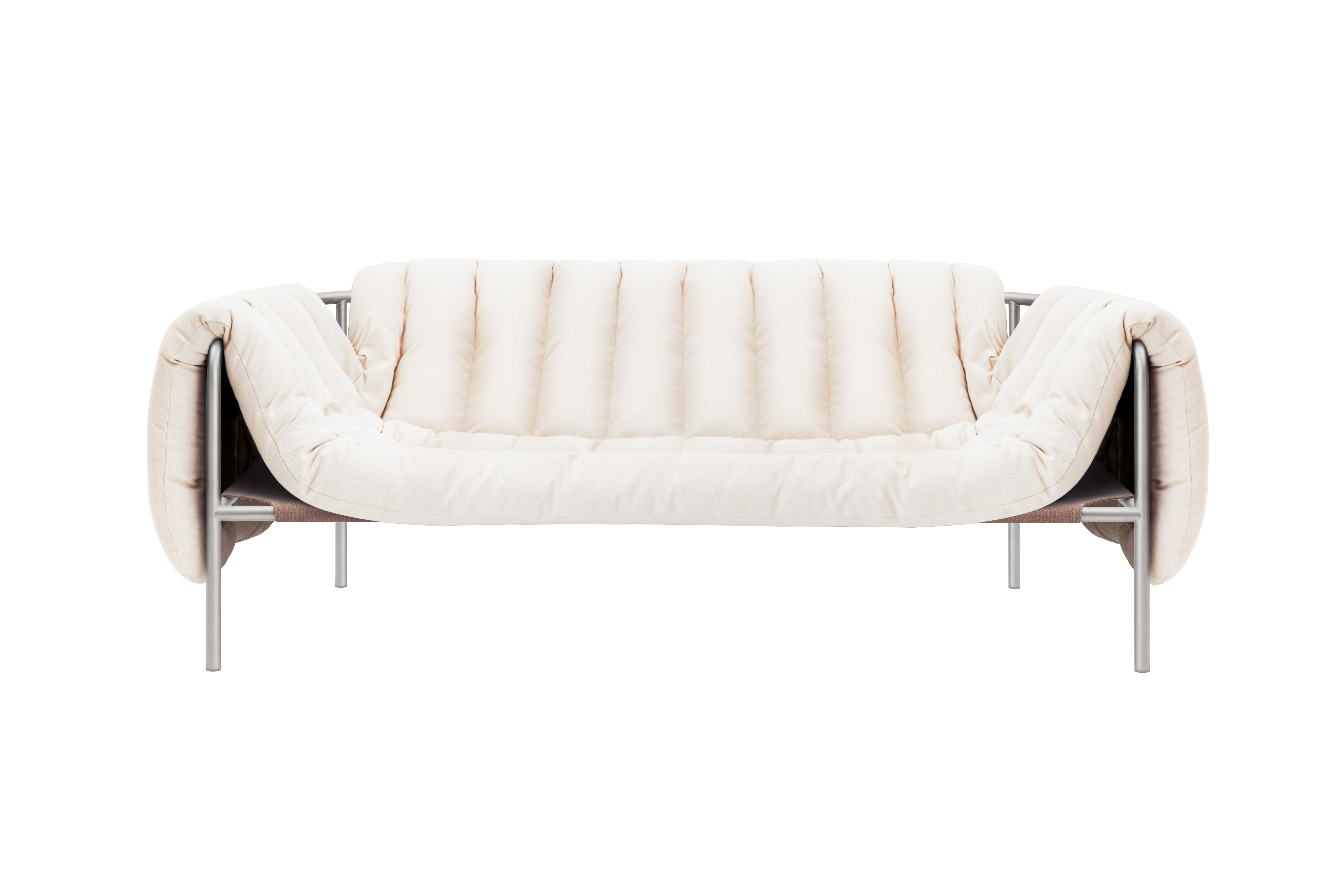 Puffy 2.5-seater Sofa, Natural / Stainless (UK), Art. no. 20732 (image 2)