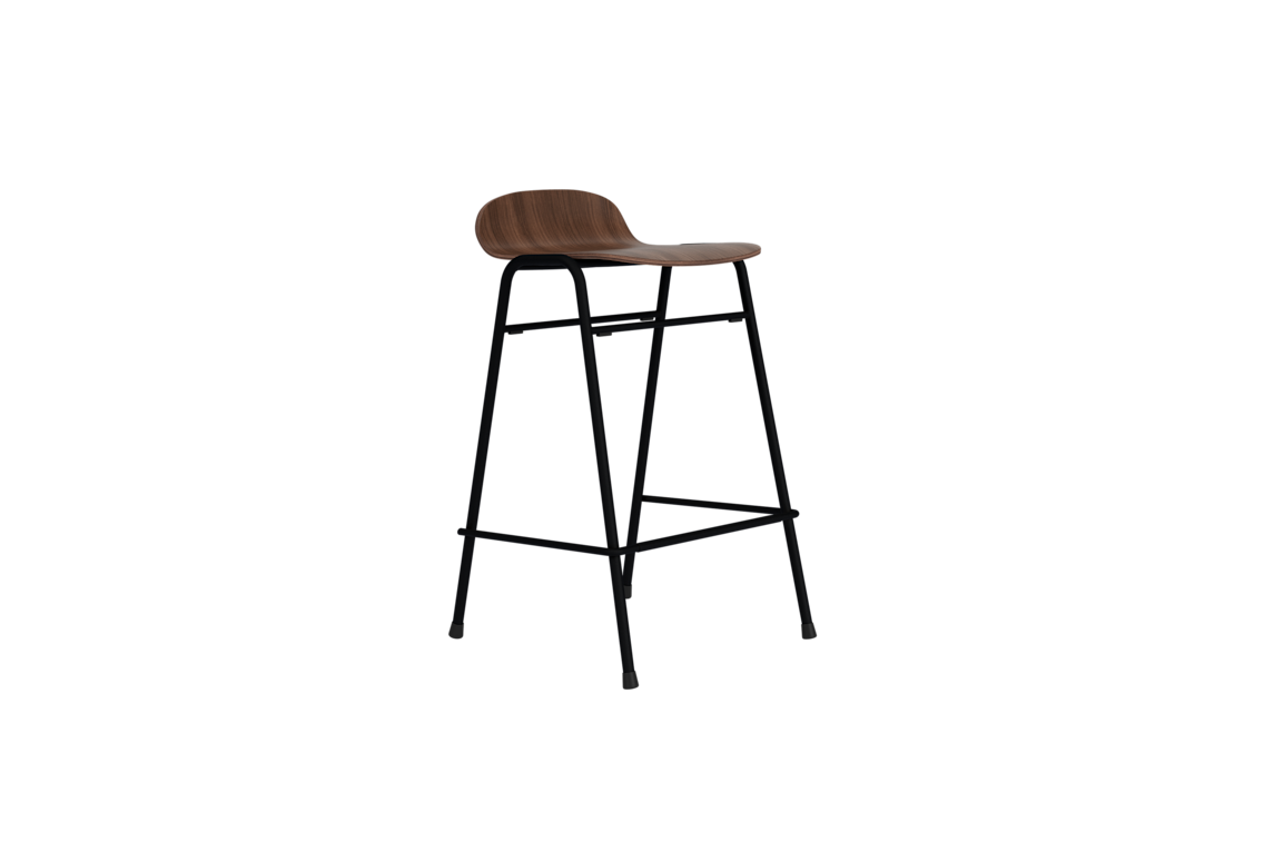 Touchwood Counter Stool, Walnut / Black, Art. no. 31642 (image 1)