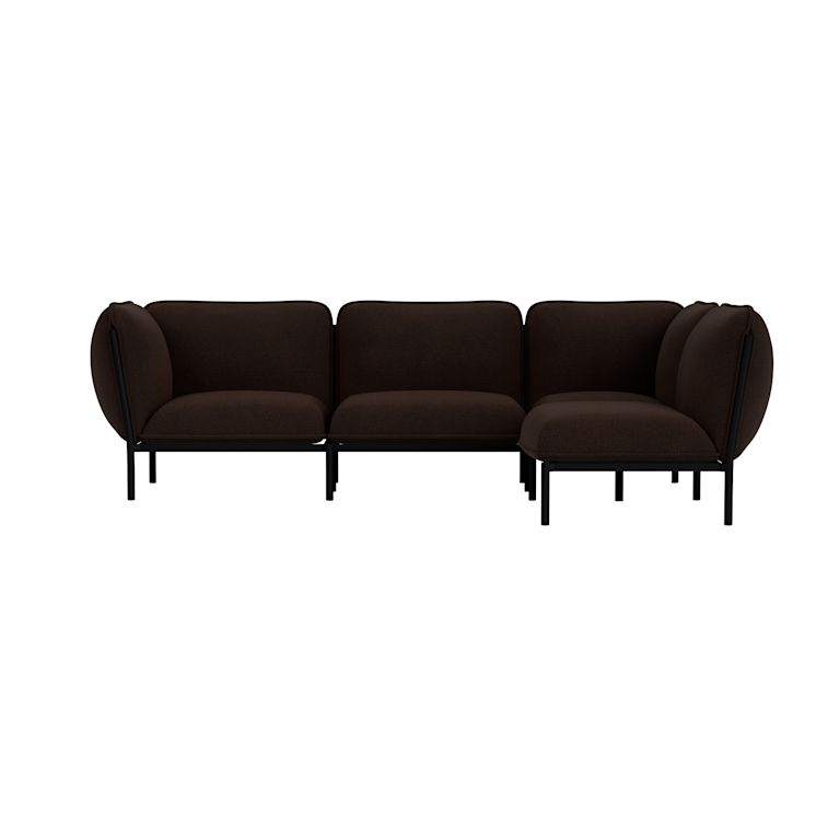 Kumo Corner Sofa Right with Armrest, Sera Rosewood, Art. no. 95670 (image 1)