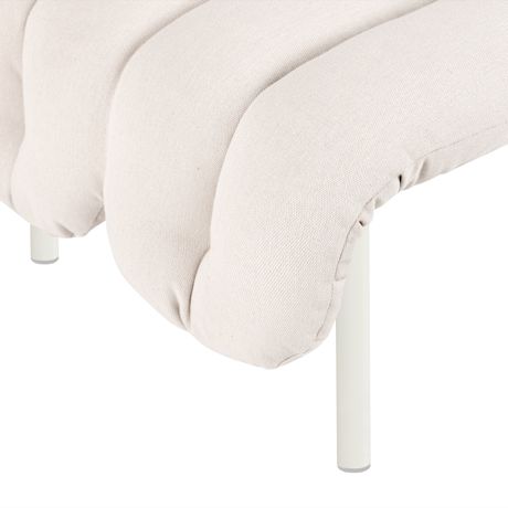 Puffy Ottoman, Natural / Cream