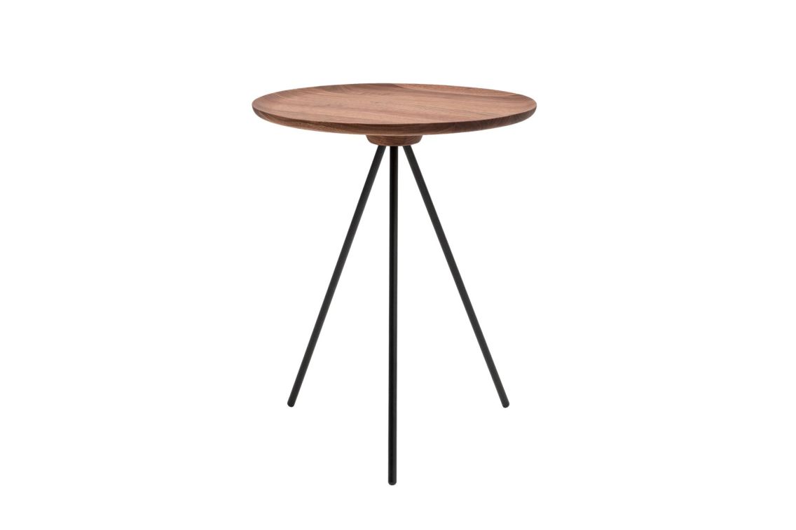 Key Side Table, Walnut / Black, Art. no. 13574 (image 1)