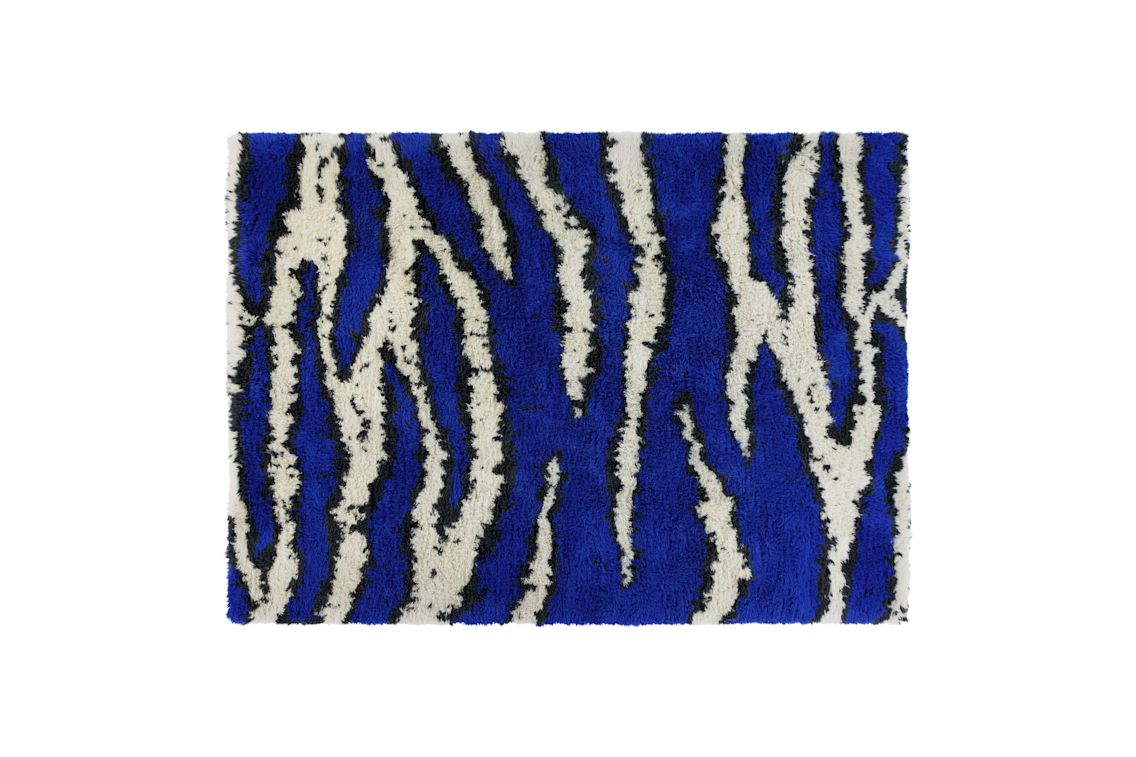 Monster Rug Medium, Ultramarine Blue / Off-white, Art. no. 30805 (image 1)