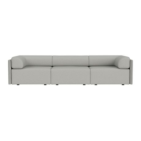 Palo Block 3-seater Sofa Low Back with Armrests, Amdal 130