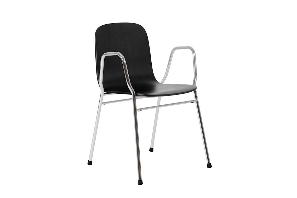 Touchwood Armchair, Black / Chrome, Art. no. 20137 (image 1)